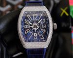 Frank Muller V45 SC DT Vanguard Series 54*42*15mm 2824 Movement Blue Face Watch